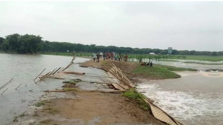 নদীর পানি বাড়ছে, ঝুঁকিতে সবকটি হাওর